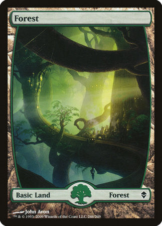 Forest (246) - Full Art [Zendikar] | Rook's Games and More
