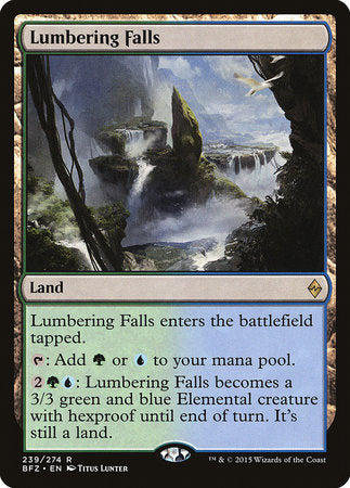 Lumbering Falls [Battle for Zendikar] | Rook's Games and More