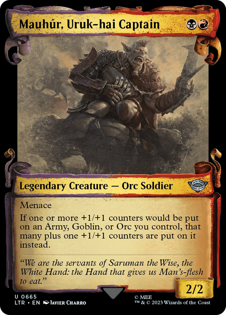 Mauhur, Uruk-hai Captain [The Lord of the Rings: Tales of Middle-Earth Showcase Scrolls] | Rook's Games and More