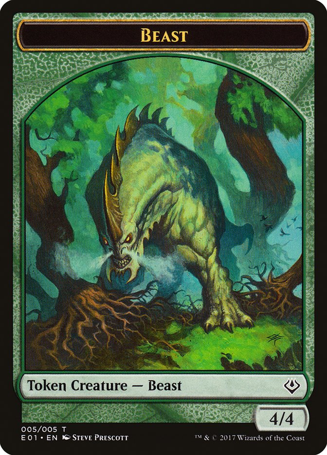 Beast (005/005) [Archenemy: Nicol Bolas Tokens] | Rook's Games and More