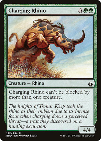 Charging Rhino [Battlebond] | Rook's Games and More