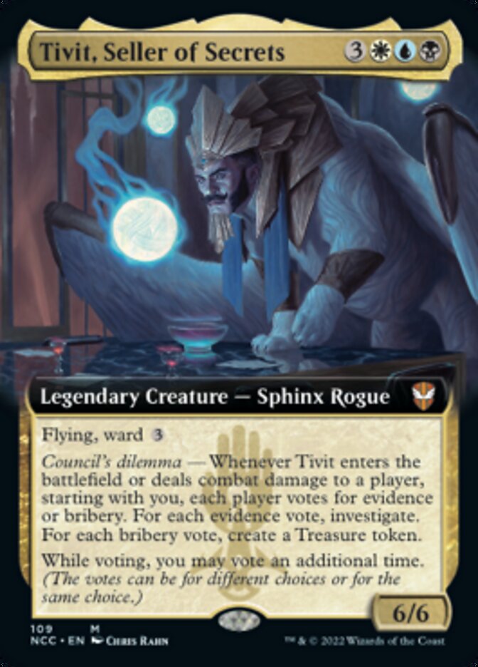 Tivit, Seller of Secrets (Extended Art) [Streets of New Capenna Commander] | Rook's Games and More