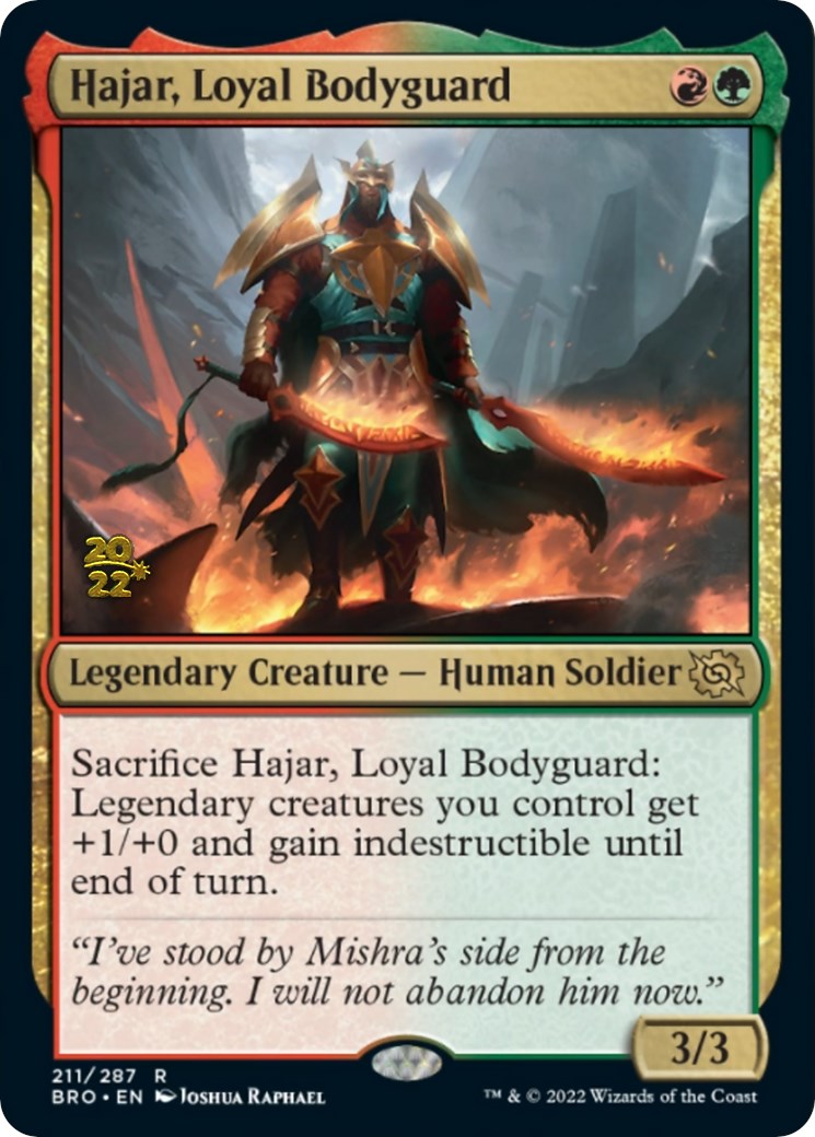 Hajar, Loyal Bodyguard [The Brothers' War: Prerelease Promos] | Rook's Games and More