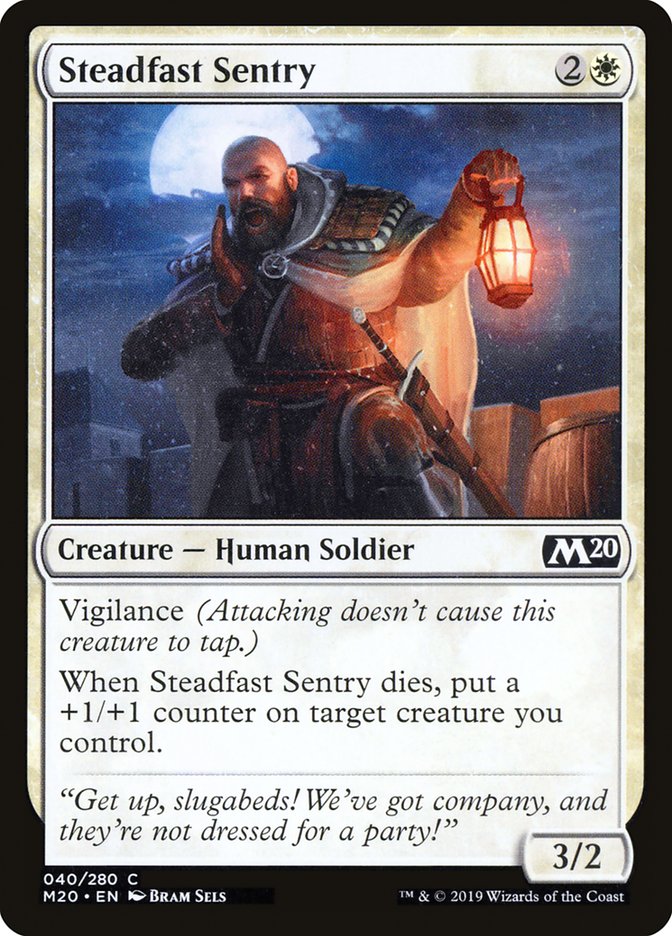Steadfast Sentry [Core Set 2020] | Rook's Games and More