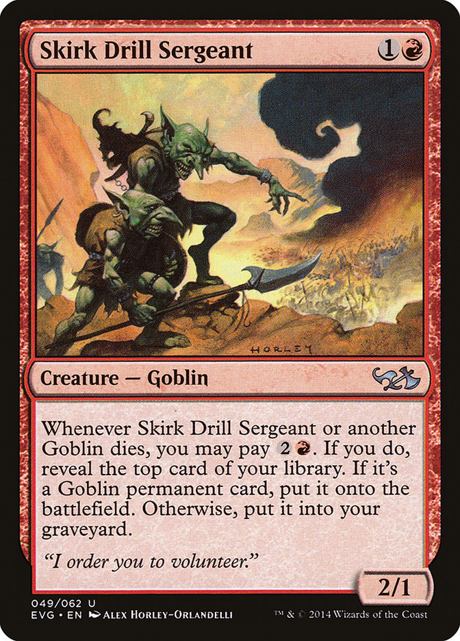 Skirk Drill Sergeant (Elves vs. Goblins) [Duel Decks Anthology] | Rook's Games and More