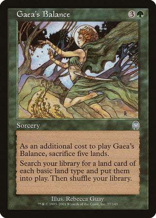 Gaea's Balance [Apocalypse] | Rook's Games and More
