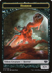 Horror // Zombie (016/036) Double-sided Token [Commander 2014 Tokens] | Rook's Games and More