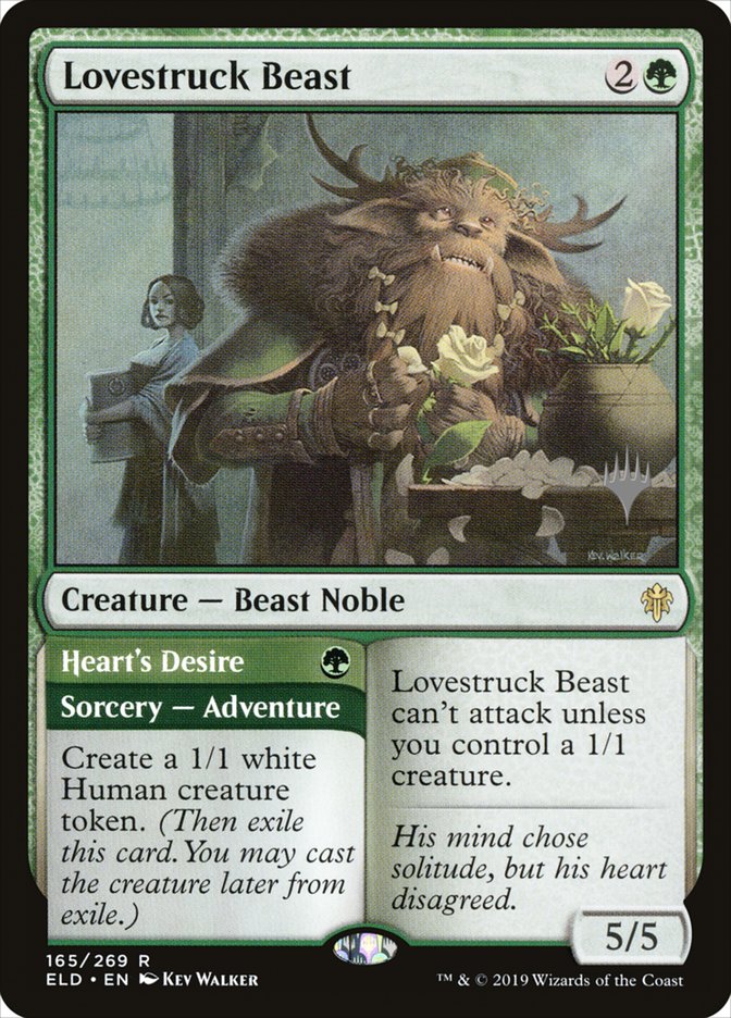 Lovestruck Beast // Heart's Desire (Promo Pack) [Throne of Eldraine Promos] | Rook's Games and More