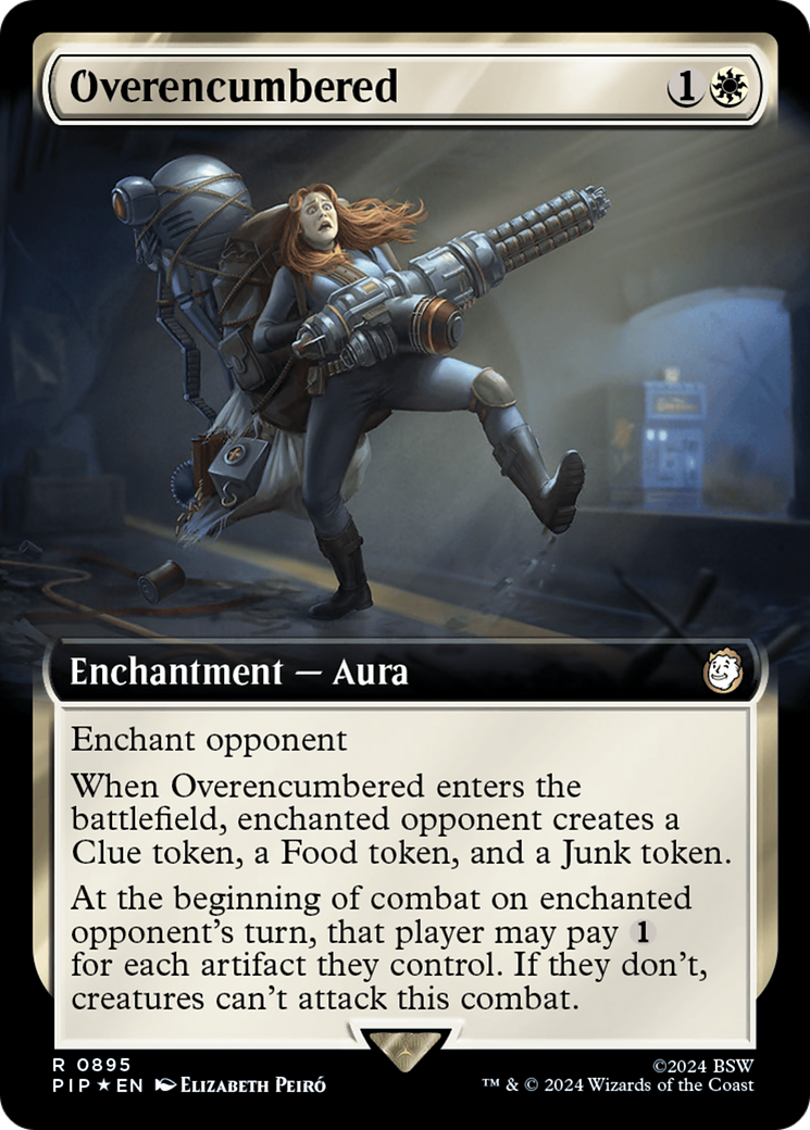 Overencumbered (Extended Art) (Surge Foil) [Fallout] | Rook's Games and More