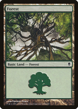 Forest (249a) [Zendikar] | Rook's Games and More