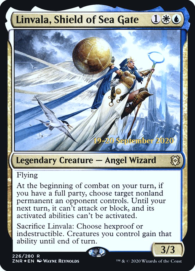 Linvala, Shield of Sea Gate  [Zendikar Rising Prerelease Promos] | Rook's Games and More