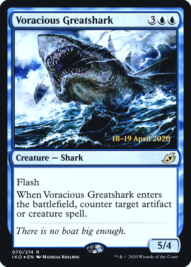 Voracious Greatshark  [Ikoria: Lair of Behemoths Prerelease Promos] | Rook's Games and More