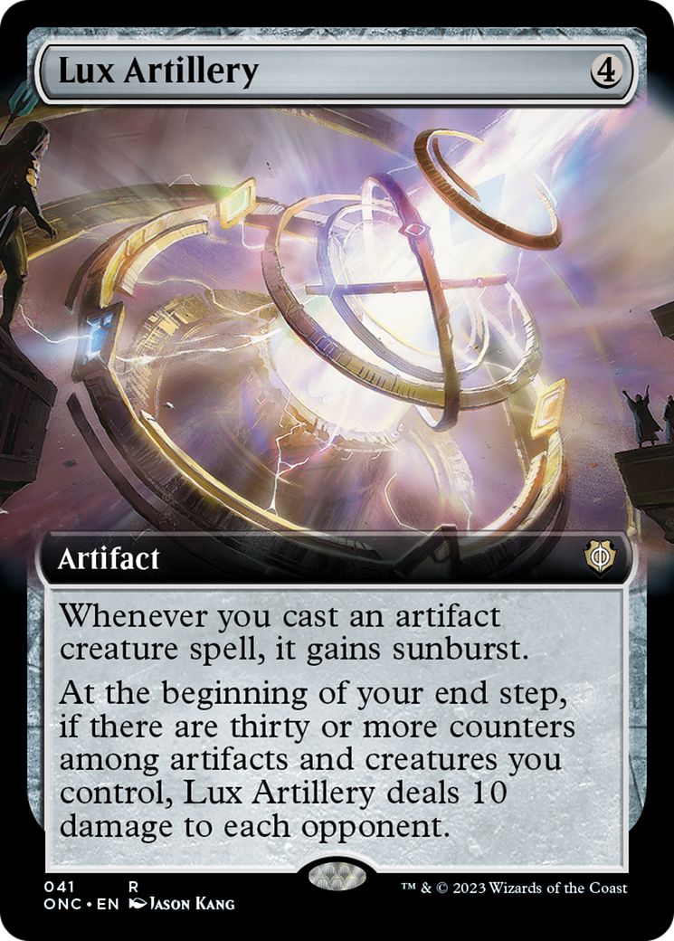 Lux Artillery (Extended Art) [Phyrexia: All Will Be One Commander] | Rook's Games and More