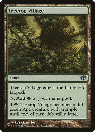 Treetop Village [Duel Decks: Garruk vs. Liliana] | Rook's Games and More