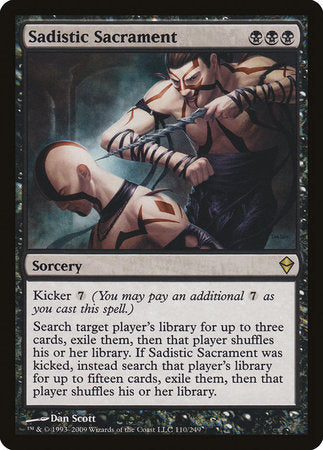Sadistic Sacrament [Zendikar] | Rook's Games and More