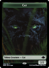 Elephant // Cat (008) Double-Sided Token [Dominaria Remastered Tokens] | Rook's Games and More