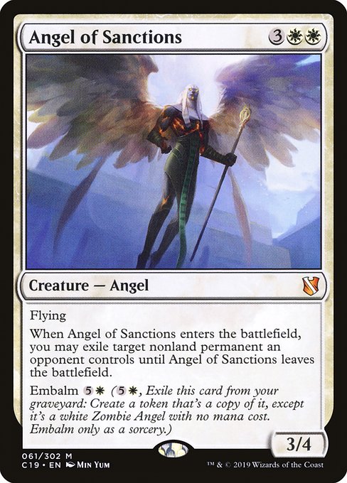 Angel of Sanctions [Commander 2019] | Rook's Games and More