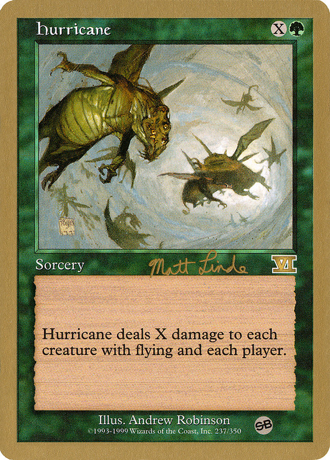 Hurricane (Matt Linde) (SB) [World Championship Decks 1999] | Rook's Games and More