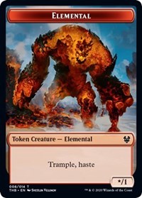 Elemental // Satyr Double-sided Token [Theros Beyond Death Tokens] | Rook's Games and More