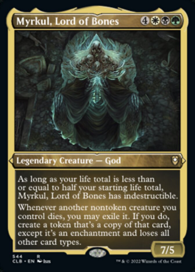 Myrkul, Lord of Bones (Foil Etched) [Commander Legends: Battle for Baldur's Gate] | Rook's Games and More