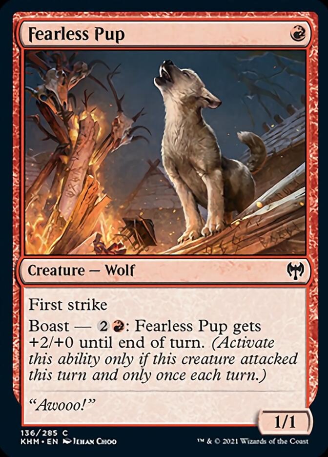 Fearless Pup [Kaldheim] | Rook's Games and More