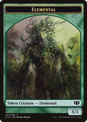 Elemental // Beast (019/036) Double-sided Token [Commander 2014 Tokens] | Rook's Games and More