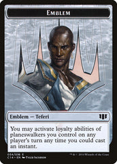 Teferi, Temporal Archmage Emblem // Zombie (011/036) Double-sided Token [Commander 2014 Tokens] | Rook's Games and More