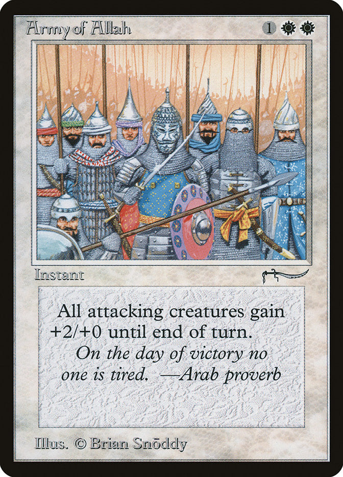 Army of Allah (Dark Mana Cost) [Arabian Nights] | Rook's Games and More