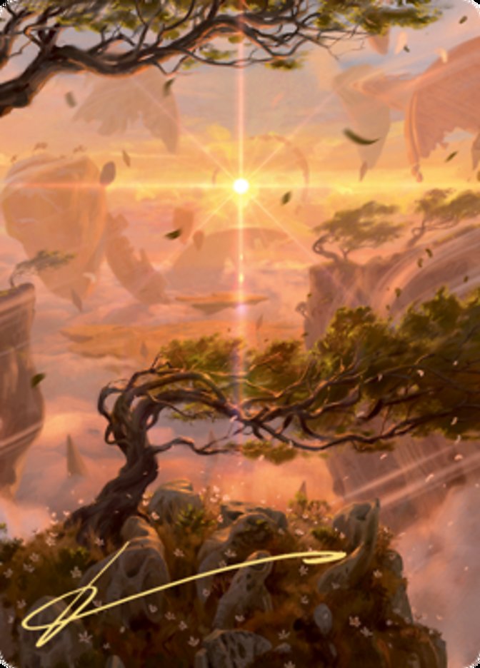 Windswept Heath Art Card (Gold-Stamped Signature) [Zendikar Rising Art Series] | Rook's Games and More