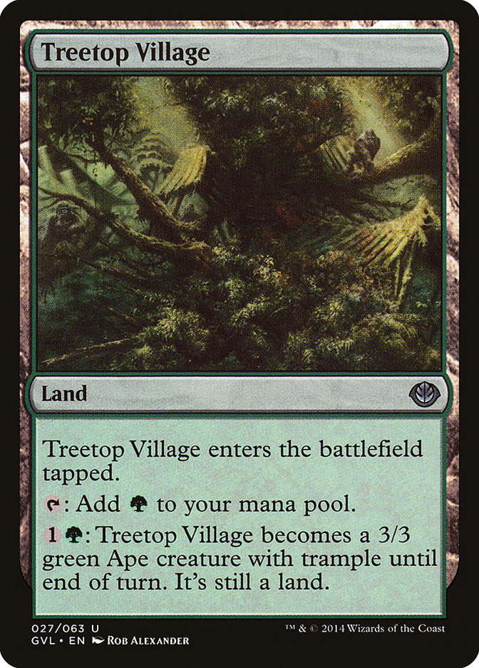 Treetop Village (Garruk vs. Liliana) [Duel Decks Anthology] | Rook's Games and More