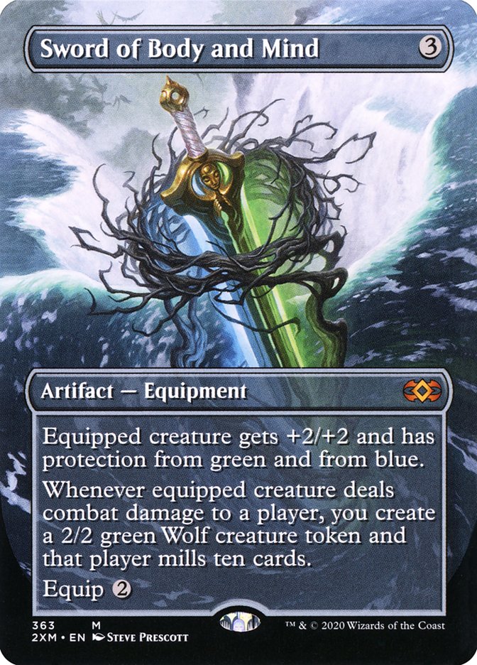 Sword of Body and Mind (Borderless) [Double Masters] | Rook's Games and More