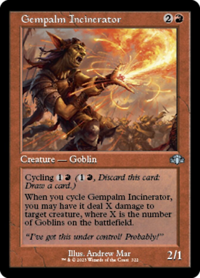 Gempalm Incinerator (Retro) [Dominaria Remastered] | Rook's Games and More