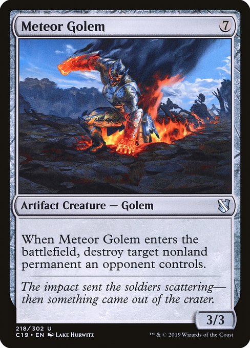 Meteor Golem [Commander 2019] | Rook's Games and More