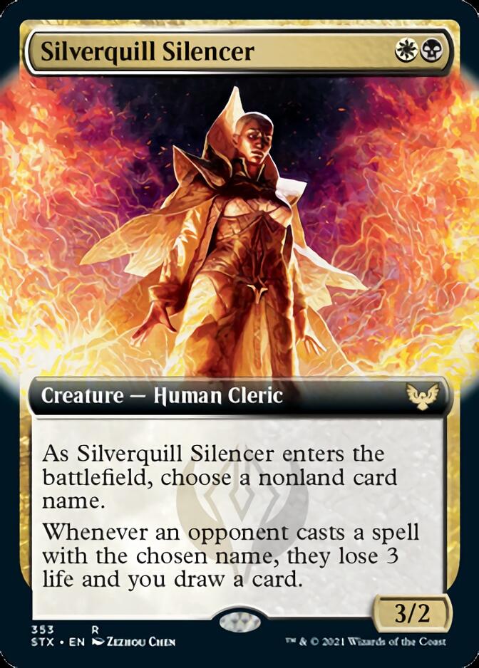 Silverquill Silencer (Extended) [Strixhaven: School of Mages] | Rook's Games and More