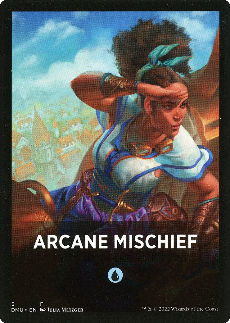 Arcane Mischief Theme Card [Dominaria United Tokens] | Rook's Games and More