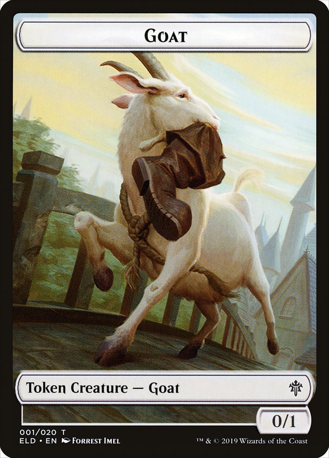 Goat [Throne of Eldraine Tokens] | Rook's Games and More