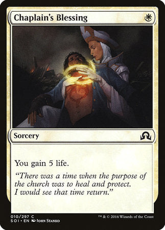 Chaplain's Blessing [Shadows over Innistrad] | Rook's Games and More