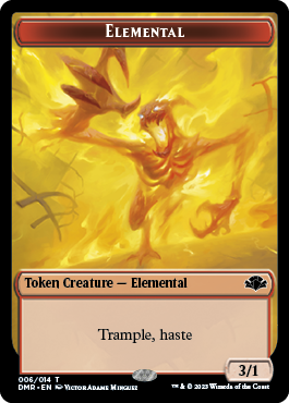 Elemental Token [Dominaria Remastered Tokens] | Rook's Games and More