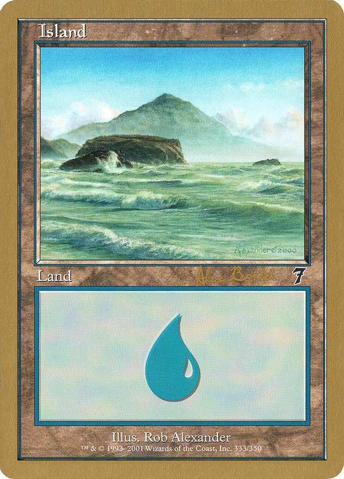 Island (ab333) (Alex Borteh) [World Championship Decks 2001] | Rook's Games and More