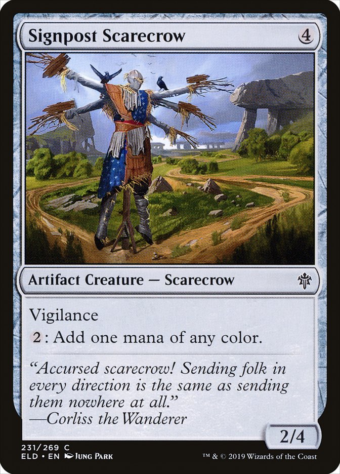Signpost Scarecrow [Throne of Eldraine] | Rook's Games and More