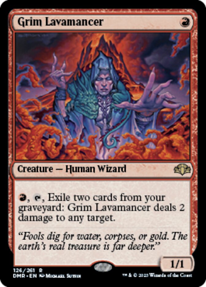 Grim Lavamancer [Dominaria Remastered] | Rook's Games and More