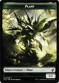 Plant // Snake Double-sided Token [Commander 2019 Tokens] | Rook's Games and More