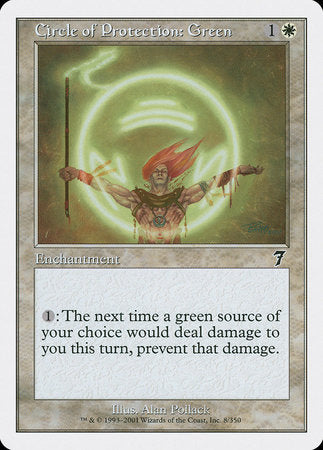 Circle of Protection: Green [Seventh Edition] | Rook's Games and More