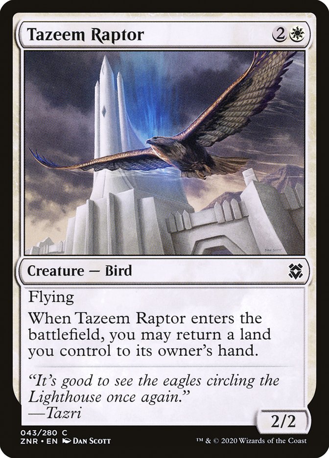 Tazeem Raptor [Zendikar Rising] | Rook's Games and More