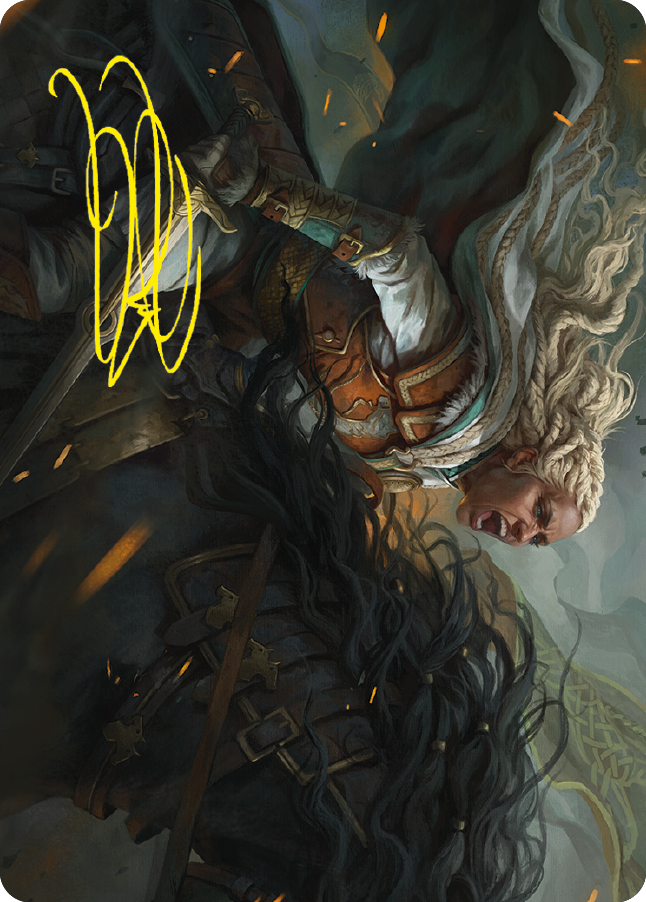Eowyn, Fearless Knight Art Card (Gold-Stamped Signature) [The Lord of the Rings: Tales of Middle-earth Art Series] | Rook's Games and More