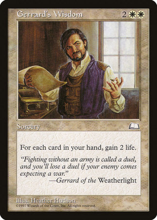 Gerrard's Wisdom [Weatherlight] | Rook's Games and More