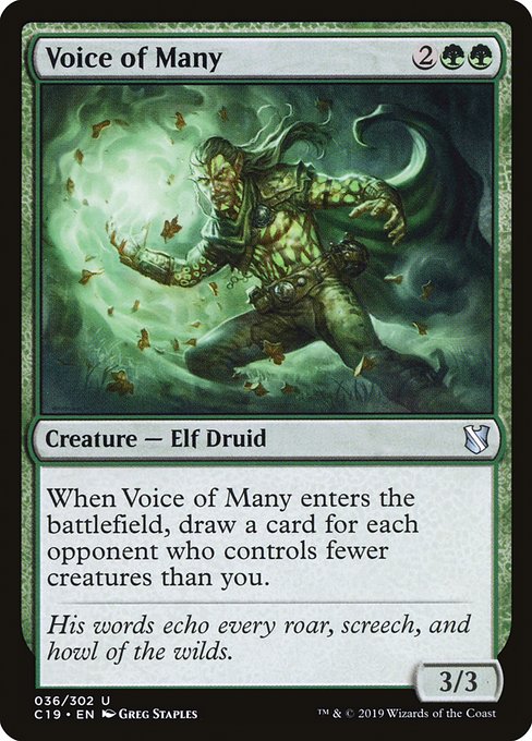 Voice of Many [Commander 2019] | Rook's Games and More