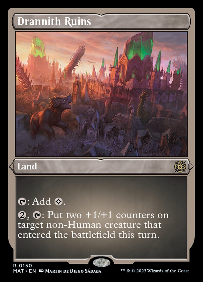 Drannith Ruins (Foil Etched) [March of the Machine: The Aftermath] | Rook's Games and More