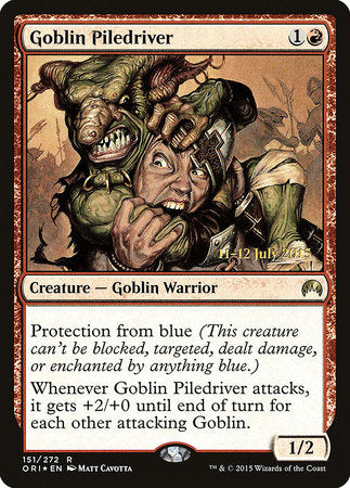 Goblin Piledriver [Magic Origins Promos] | Rook's Games and More