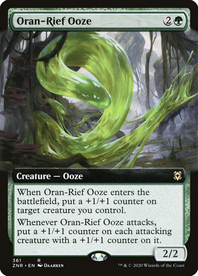 Oran-Rief Ooze (Extended Art) [Zendikar Rising] | Rook's Games and More